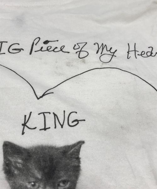 BIOTOP（ビオトープ）BIOTOP (ビオトープ) Bruce Weber (ブルース・ウェバー) 10C (テンシー) Anniversary Photo T-shirts cats Tシャツ ホワイト サイズ:Lの古着・服飾アイテム