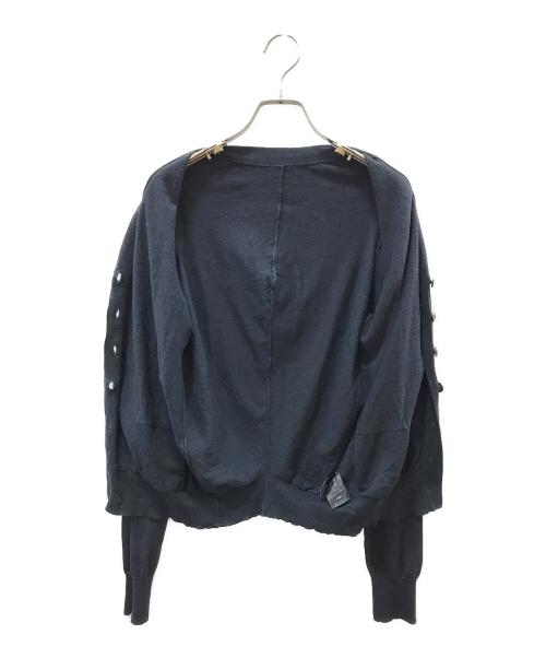 MUSE de Deuxieme Classe（ミューズ ドゥーズィエム クラス）MUSE de Deuxieme Classe (ミューズ ドゥーズィエム クラス) BRONZER RICH カーディガン ネイビー サイズ:FREEの古着・服飾アイテム