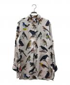 PAUL SMITHポールスミス）の古着「スワロウズプリント ブラウス」｜ピンク