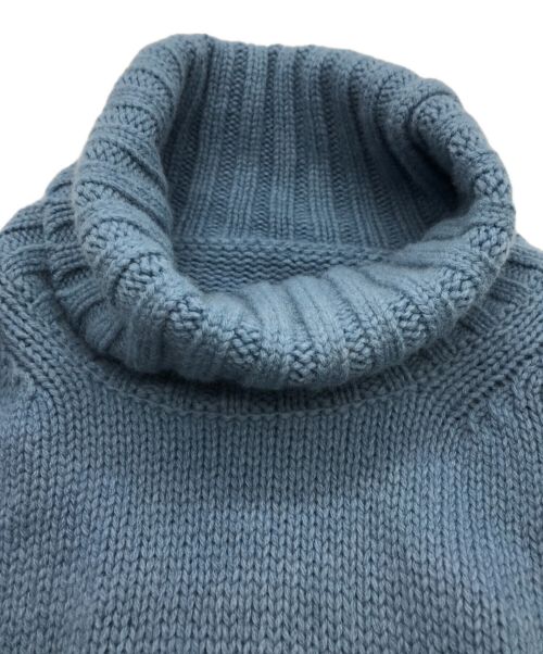 GALERIE VIE（ギャルリーヴィー）GALERIE VIE (ギャルリーヴィー) ファインウール ハイネックプルオーバー ブルー サイズ:Mの古着・服飾アイテム
