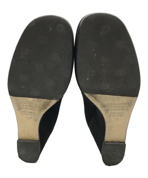 Maison Margiela（メゾンマルジェラ）Maison Margiela (メゾンマルジェラ) スウェードパンプス ブラック サイズ:41の古着・服飾アイテム