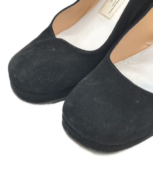 Maison Margiela（メゾンマルジェラ）Maison Margiela (メゾンマルジェラ) スウェードパンプス ブラック サイズ:41の古着・服飾アイテム