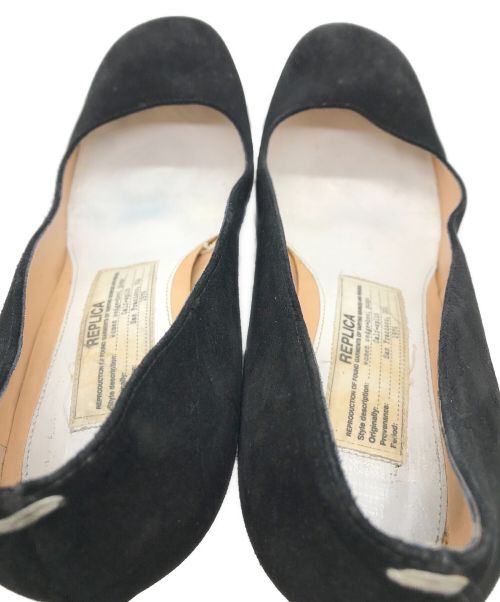 Maison Margiela（メゾンマルジェラ）Maison Margiela (メゾンマルジェラ) スウェードパンプス ブラック サイズ:41の古着・服飾アイテム