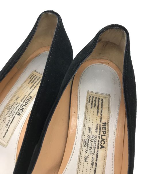 Maison Margiela（メゾンマルジェラ）Maison Margiela (メゾンマルジェラ) スウェードパンプス ブラック サイズ:41の古着・服飾アイテム