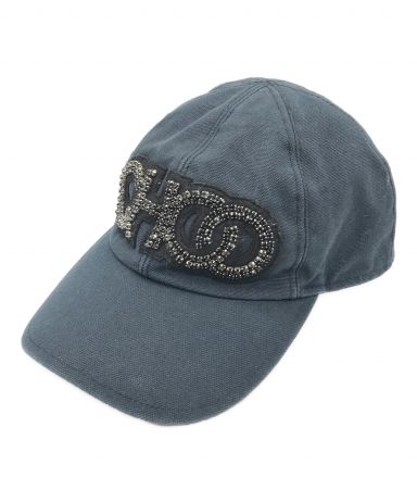 JIMMY CHOO ロゴ入り　キャップ 中古・古着通販】JIMMY CHOO (ジミーチュウ) ビジューロゴキャップ