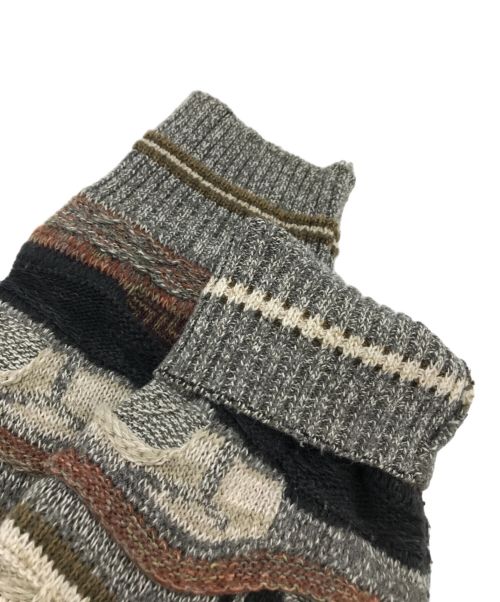 ROUNDTREE&YORKE（ラウンドツリーアンドヨーク）ROUNDTREE&YORKE (ラウンドツリーアンドヨーク) 3Dニット ベージュ サイズ:XXXLの古着・服飾アイテム