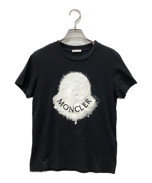 MONCLER（モンクレール）MONCLER (モンクレール) プリントTシャツ ブラック サイズ:Sの古着・服飾アイテム