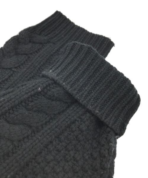 SUPREME（シュプリーム）Supreme (シュプリーム) 23AW Applique Cable Knit Sweater ブラック サイズ:Mの古着・服飾アイテム