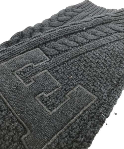 SUPREME（シュプリーム）Supreme (シュプリーム) 23AW Applique Cable Knit Sweater ブラック サイズ:Mの古着・服飾アイテム