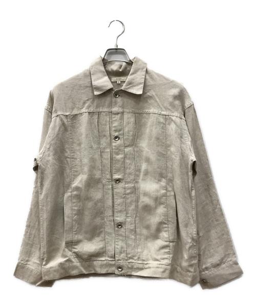 SLOW（スロウ）SLOW (スロウ) リネントラッカージャケット ベージュ サイズ:Mの古着・服飾アイテム