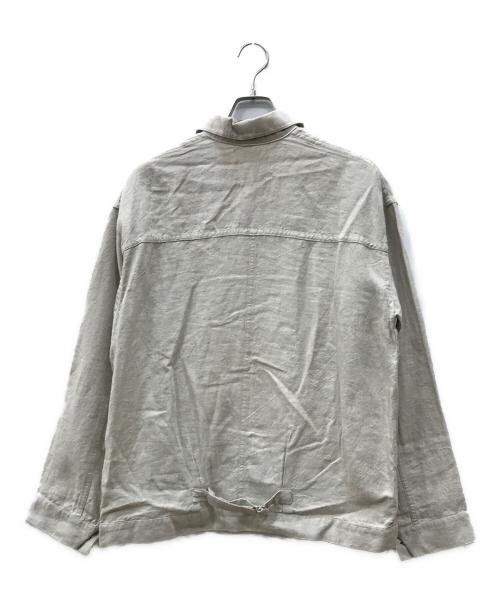 SLOW（スロウ）SLOW (スロウ) リネントラッカージャケット ベージュ サイズ:Mの古着・服飾アイテム