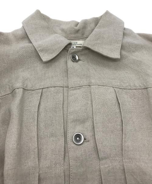 SLOW（スロウ）SLOW (スロウ) リネントラッカージャケット ベージュ サイズ:Mの古着・服飾アイテム