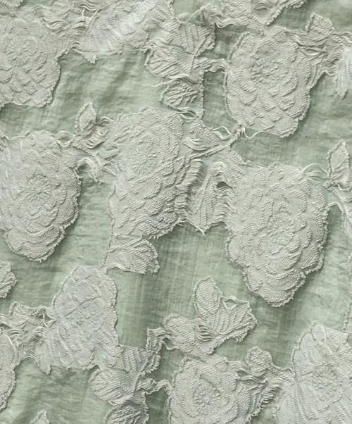 Ameri（アメリ）AMERI (アメリ) FLOWER JACQUARD STRAIGHT DRESS グリーン サイズ:Sの古着・服飾アイテム