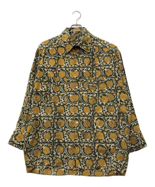 Edwina Horl（エドウィナ ホール）Edwina Horl (エドウィナ ホール) 花柄シャツ グリーン サイズ:Sの古着・服飾アイテム