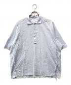 CAMIEL FORTGENSカミエルフォートヘンス）の古着「プルオーバーシャツ」｜ブルー