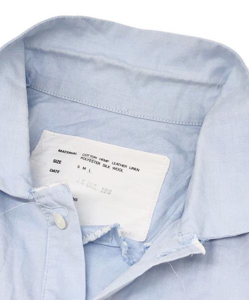 CAMIEL FORTGENS（カミエルフォートヘンス）CAMIEL FORTGENS (カミエルフォートヘンス) プルオーバーシャツ ブルー サイズ:Lの古着・服飾アイテム