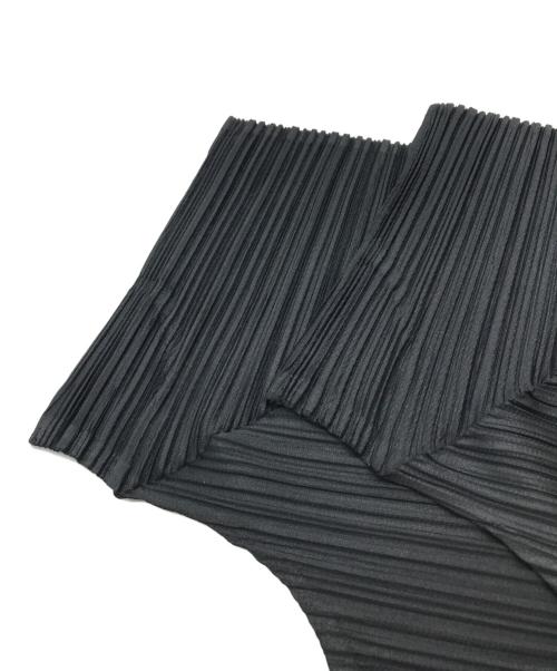 PLEATS PLEASE（プリーツプリーズ）PLEATS PLEASE (プリーツプリーズ) 半袖ブラウス ブラック サイズ:Lの古着・服飾アイテム