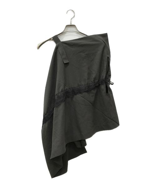 132 5. ISSEY MIYAKE（132 5. イッセイ ミヤケ）132 5. ISSEY MIYAKE (132 5. イッセイ ミヤケ) 変形ブラウス ブラウン サイズ:Lの古着・服飾アイテム