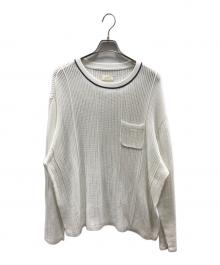 Aime Leon Dore（エメ レオン ドレ）の古着「Mesh Knit Long-Sleeve」｜ホワイト