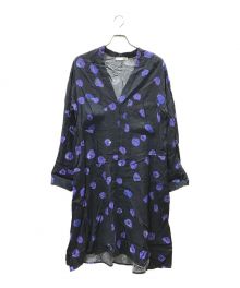 christian wijnants（クリスチャン ワイナンツ）の古着「花柄ワンピース」｜ネイビー