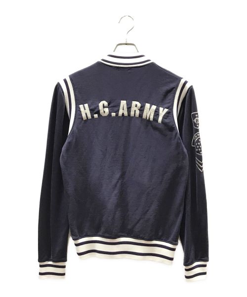 Hysteric Glamour（ヒステリックグラマー）Hysteric Glamour (ヒステリックグラマー) リブ切替ジャージ ネイビー サイズ:FREEの古着・服飾アイテム