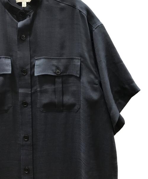 HYKE（ハイク）HYKE (ハイク) バンドカラーシアーシャツワンピース ネイビー サイズ:1の古着・服飾アイテム