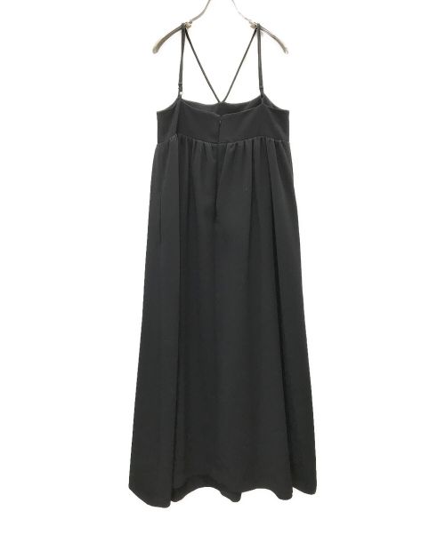 CLANE（クラネ）CLANE (クラネ) デザインストラップギャザーワンピース ブラック サイズ:1の古着・服飾アイテム