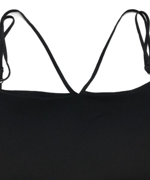 CLANE（クラネ）CLANE (クラネ) デザインストラップギャザーワンピース ブラック サイズ:1の古着・服飾アイテム