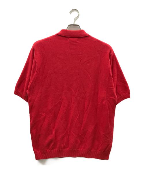 SUPREME（シュプリーム）SUPREME (シュプリーム) Plaid Knit S/S Polo レッド サイズ:Sの古着・服飾アイテム