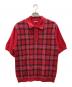 SUPREME（シュプリーム）の古着「Plaid Knit S/S Polo」｜レッド
