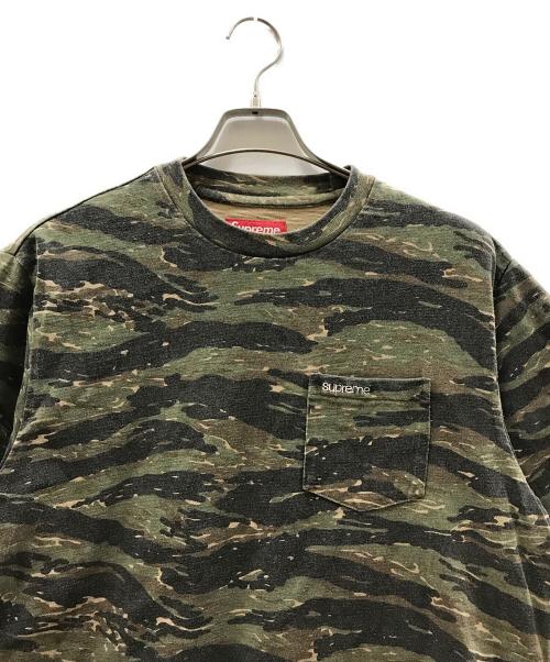 SUPREME（シュプリーム）SUPREME (シュプリーム) S/S POCKET TEE TIGER CAMO オリーブ サイズ:Sの古着・服飾アイテム