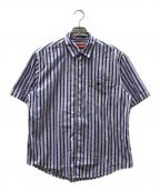 SUPREMEシュプリーム）の古着「Loose Fit Multi Stripe S/S Shirt」｜ブルー