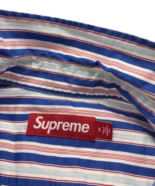 SUPREME（シュプリーム）SUPREME (シュプリーム) Loose Fit Multi Stripe S/S Shirt ブルー サイズ:Sの古着・服飾アイテム