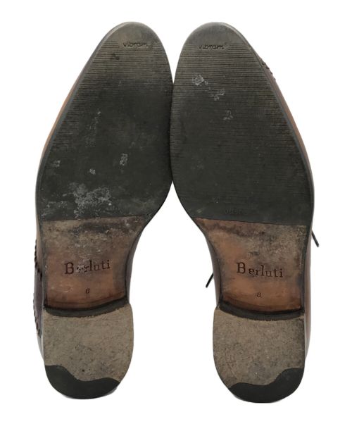 Berluti（ベルルッティ）Berluti (ベルルッティ) ラピエセルプリゼレザーシューズ ブラウン サイズ:8の古着・服飾アイテム