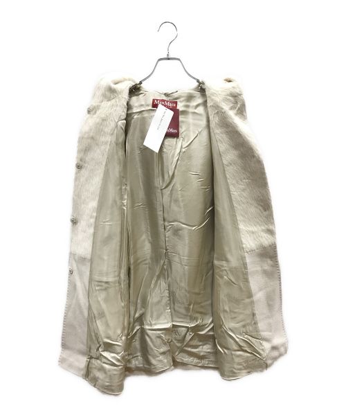Max Mara Studio（マックスマーラ ストゥディオ）Max Mara Studio (マックスマーラ ストゥディオ) アルパカウールフーデッドコート ベージュ サイズ:40の古着・服飾アイテム