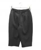 tricot COMME des GARCONSトリココムデギャルソン）の古着「クロップドタックパンツ」｜ブラック