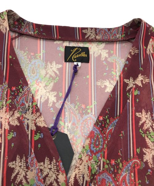 Needles（ニードルズ）Needles (ニードルズ) ポリエステルシャツ ボルドー サイズ:Sの古着・服飾アイテム