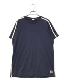LOEWE（ロエベ）の古着「Contrast-trim Cotton T-shirt」｜ネイビー