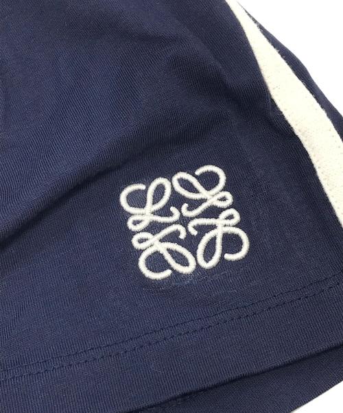 LOEWE（ロエベ）LOEWE (ロエベ) Contrast-trim Cotton T-shirt ネイビー サイズ:Mの古着・服飾アイテム