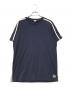 LOEWE（ロエベ）の古着「Contrast-trim Cotton T-shirt」｜ネイビー