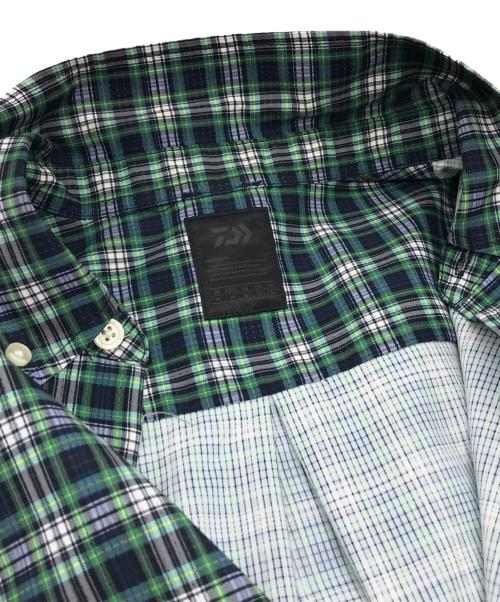 DAIWA PIER39（ダイワ ピア39）DAIWA PIER39 (ダイワ ピア39) L’ECHOPPE (レショップ) 別注 EX Short Sleeve BD SHIRT グリーン サイズ:Mの古着・服飾アイテム