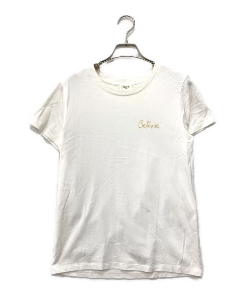 CELINE（セリーヌ）CELINE (セリーヌ) エンブロイダリー Tシャツ ホワイト サイズ:Sの古着・服飾アイテム