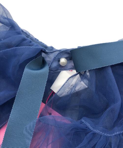 VIVIANO（ヴィヴィアーノ）VIVIANO (ヴィヴィアーノ) チュールカラー ブルー 未使用品の古着・服飾アイテム