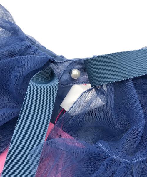 VIVIANO（ヴィヴィアーノ）VIVIANO (ヴィヴィアーノ) チュールカラー ブルー 未使用品の古着・服飾アイテム