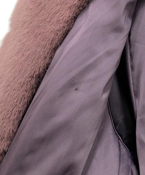LEMONPLET（レモンプレット）LEMONPLET (レモンプレット) FAUX FUR SHORT JACKET パープル サイズ:Mの古着・服飾アイテム