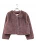 LEMONPLET（レモンプレット）の古着「FAUX FUR SHORT JACKET」｜パープル