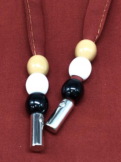 HUGO BOSS（ヒューゴ ボス）HUGO BOSS (ヒューゴ ボス) パフスリーブマキシワンピース ブラウン サイズ:Lの古着・服飾アイテム