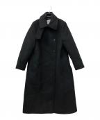 totemeトーテム）の古着「ウールスタンドカラーコート」｜ブラック