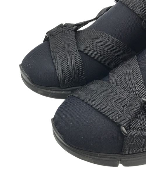 PRADA（プラダ）PRADA (プラダ) LINEA ROSSA ベルクロスニーカー ブラック サイズ:36 1/2の古着・服飾アイテム