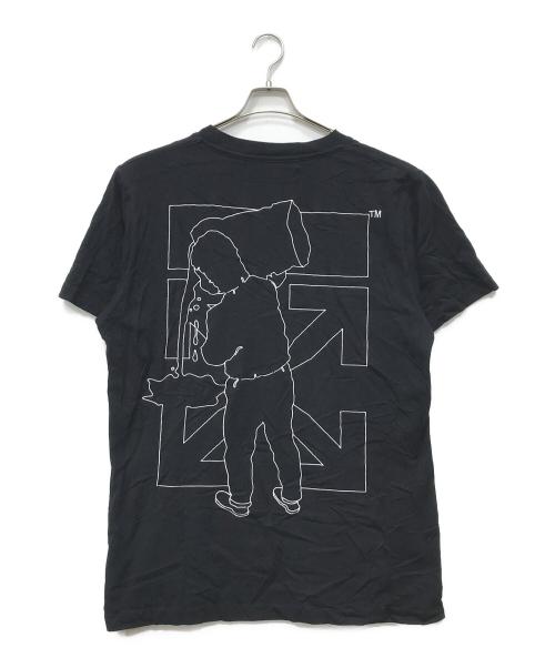 OFFWHITE（オフホワイト）OFFWHITE (オフホワイト) BARREL WORKER S/S SLIM TEE ブラック サイズ:XXLの古着・服飾アイテム